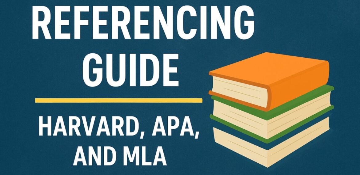 Best referencing styles for UK universities (Harvard, APA, MLA)