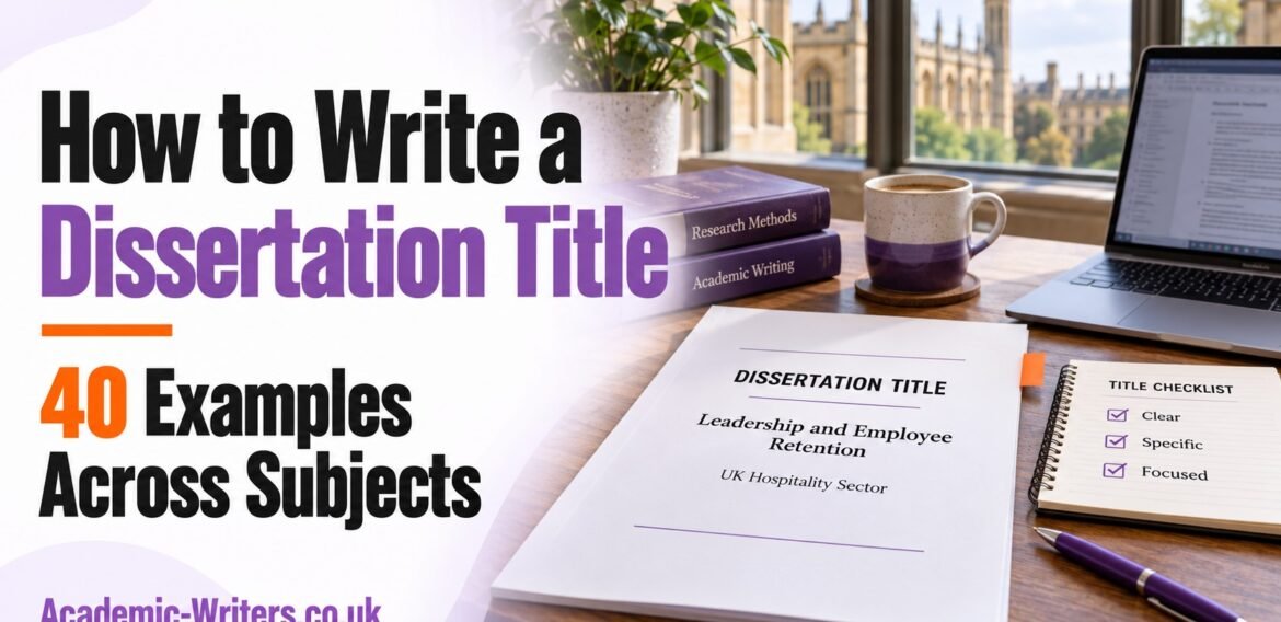 How to Write a Dissertation Title (With 40 Examples)