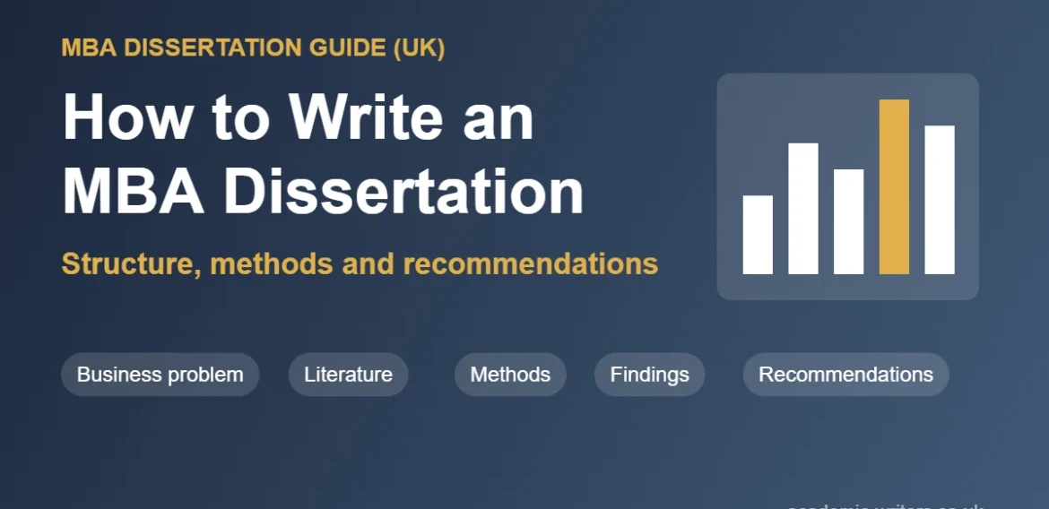 How to Write an MBA Dissertation (UK Guide): Structure, Methods and Recommendations